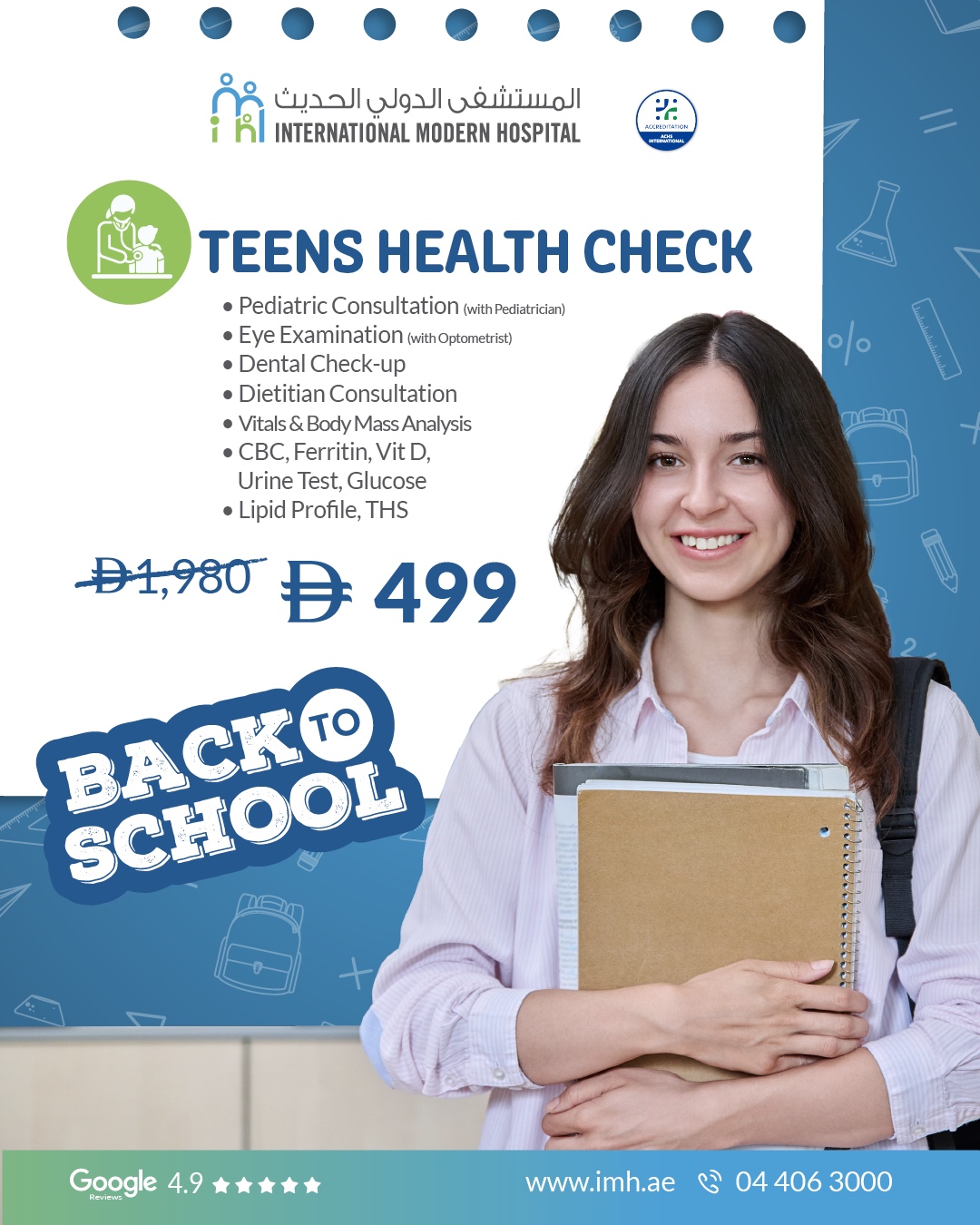 Teens Health Check-Up – AED 499!